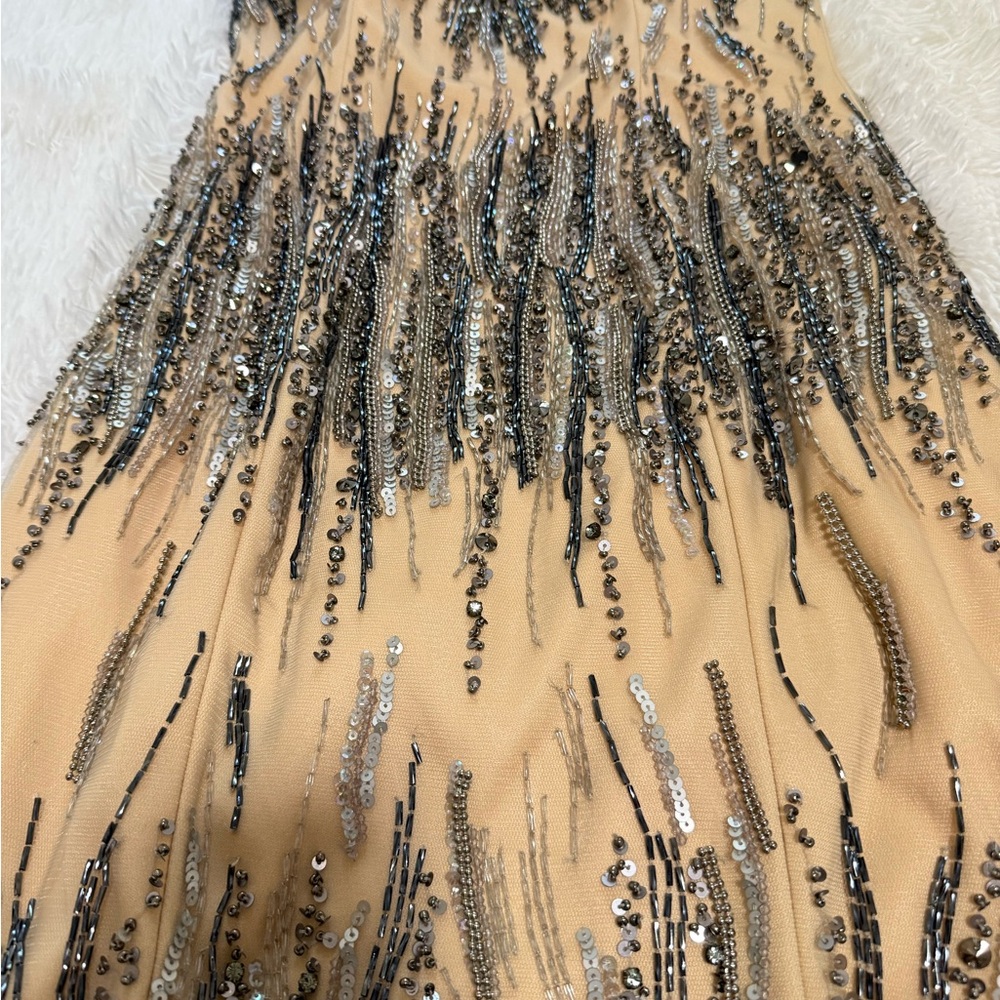 Terani Couture Strapless cocktail short Dress in Black and Cream size 6 C3687 - Picture 8 of 9